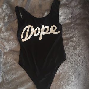 Dope Cheeky One Piece Swimsuit